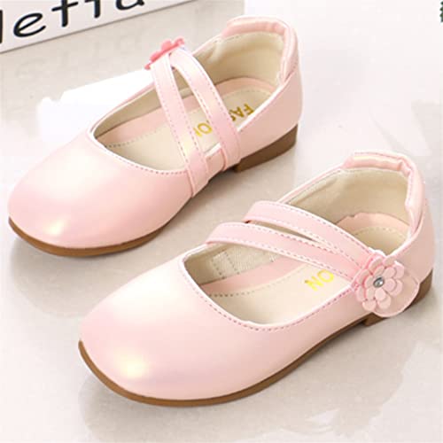 New front Mädchen Mary Jane Prinzessin Strap Flache Ballerinas Flache Schul Schuhe Kinder Elegante Cosplay Schuhe Partys Hochzeiten Klett Sandalen Fest Fasching Geburtstag Halloween Rosa 29