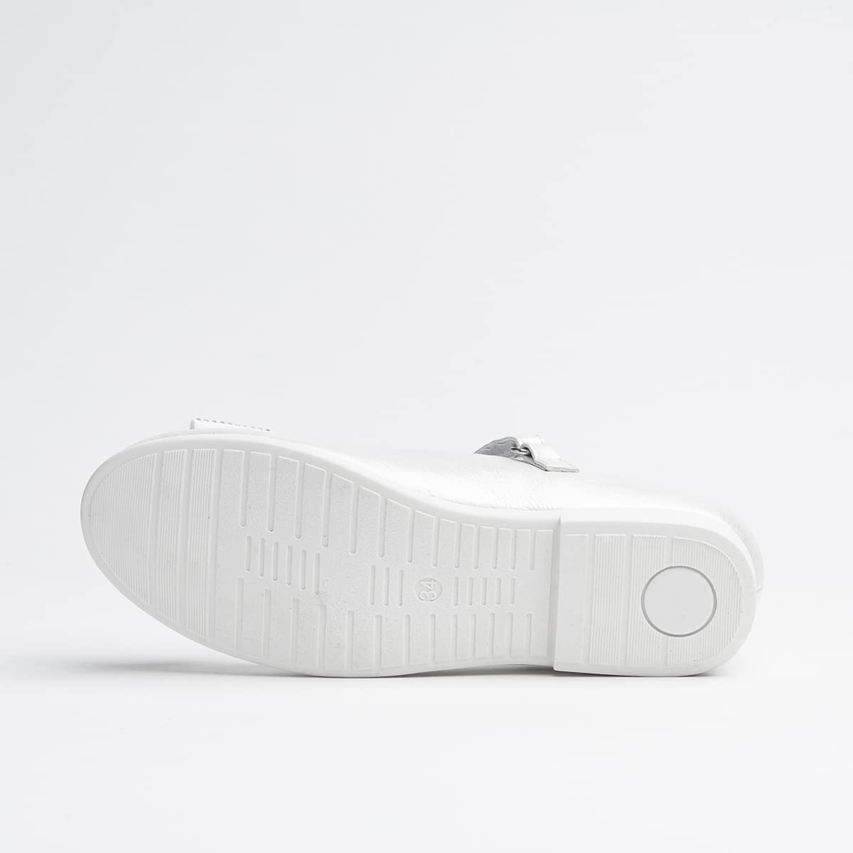 WK Mary Jane für Mädchen mit Lederinnensohle | Kommunionschuhe mit Klettverschluss | Ballerinas für Prinzessin | Schuhe für Hochzeitskleider
