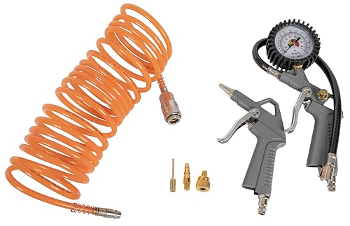 Güde Kompressor Airpower 190/08/6, 1100W, 6L, 8 bar, 145 l/min, ölfrei, Druckminderer, Manometer, Zubehör 6-tlg., Note Sehr Gut