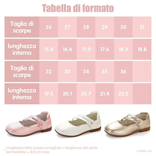New front Mädchen Mary Jane Prinzessin Strap Flache Ballerinas Flache Schul Schuhe Kinder Elegante Cosplay Schuhe Partys Hochzeiten Klett Sandalen Fest Fasching Geburtstag Halloween Rosa 29