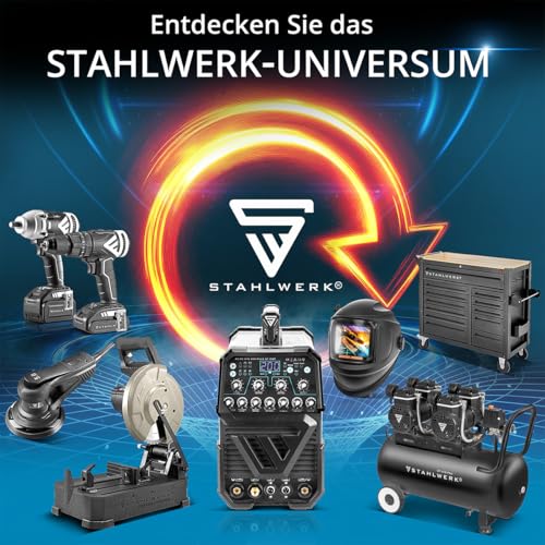 STAHLWERK Silent Kompressor ST-310 Pro, 30L, 2,1PS, 1,6kW, 210 l/min, 10 bar, ölfrei, leise, Brushless-Motor