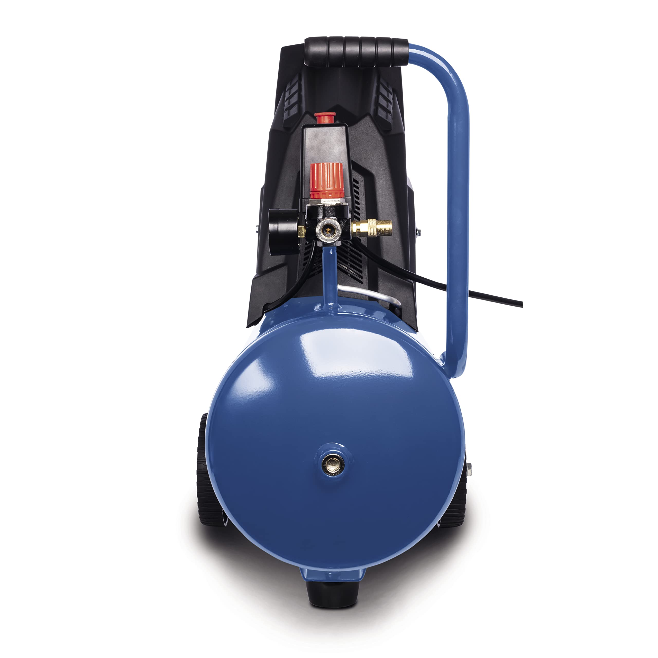 Scheppach HC25o Kompressor, 1100W, 24L, 8 bar, 165 l/min, ölfrei, mit Druckminderer, 13-tlg. Set & 5m Spiralschlauch