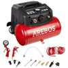 Arebos Kompressor 6L, 1200W, 180 l/min, 8 bar, ölfrei, Abschaltautomatik, langer Schlauch, inkl. 13-tlg. Werkzeug-Set